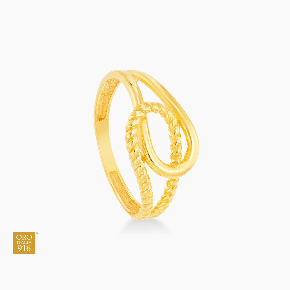 Oro Italia 916 Yellow Gold Ring GR48430922 (22K Gold)