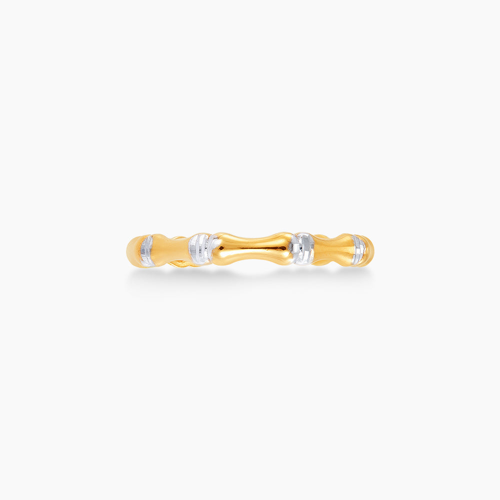 Oro Italia 916 Yellow and White Gold Ring GR49110223(YW)-BI (22K Gold)