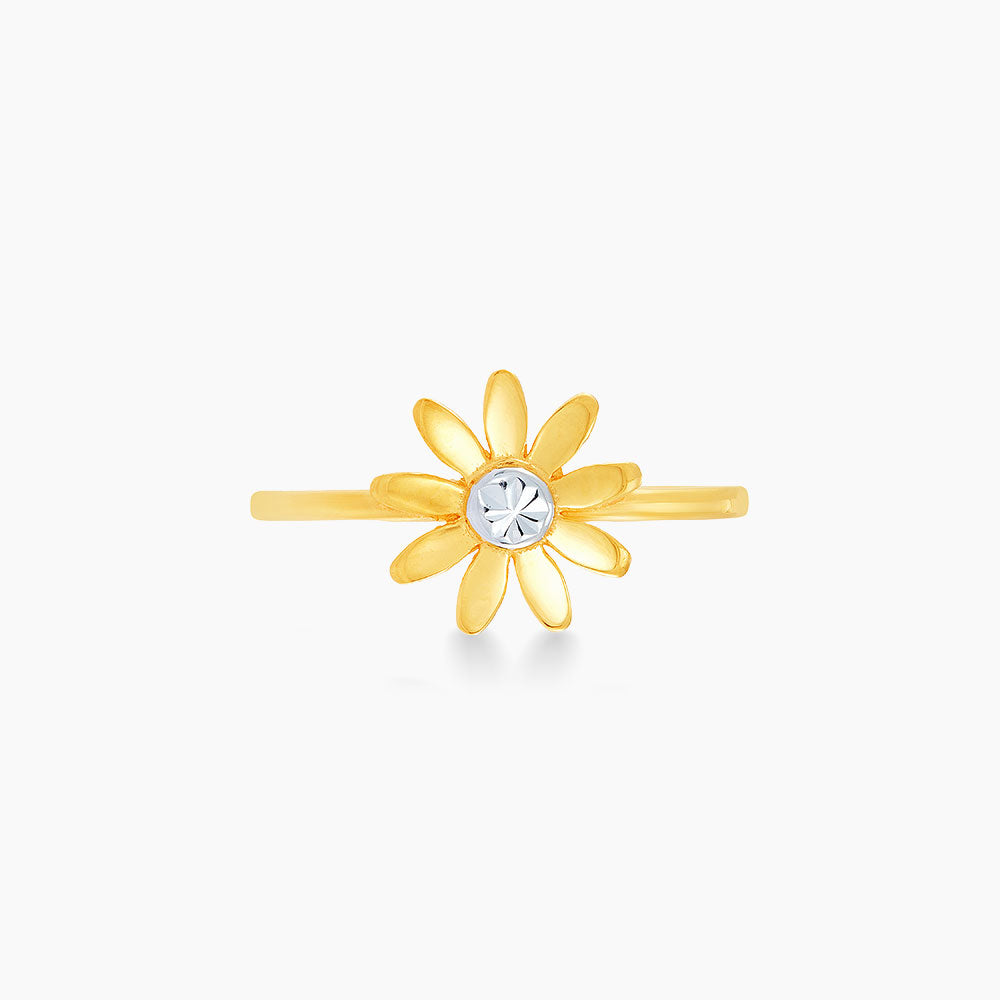 Oro Italia 916 Yellow and White Gold Ring GR49220323(YW)-BI (22K Gold)