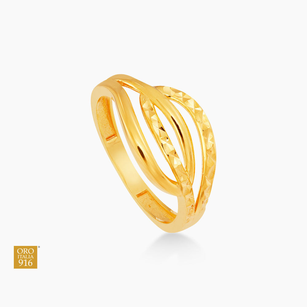 Oro Italia 916 Yellow Gold Ring GR49790523 (22K Gold)