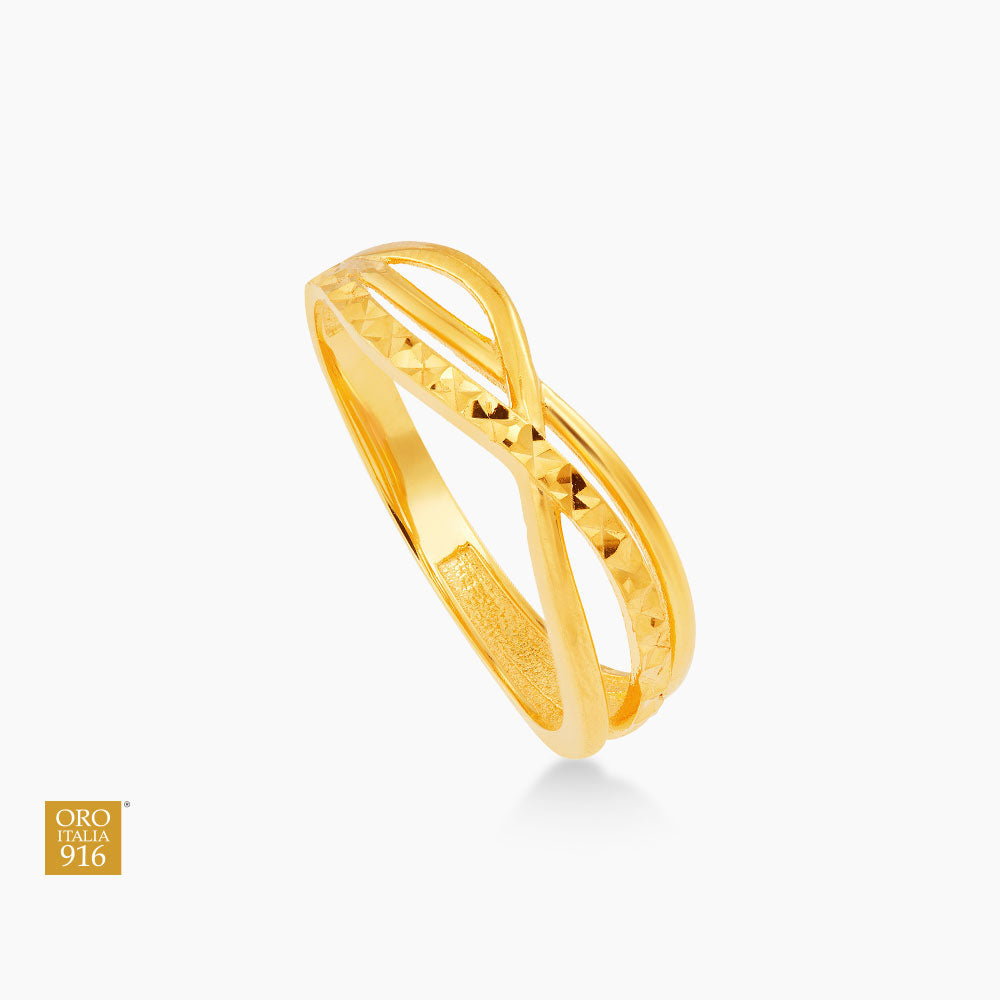 Oro Italia 916 Yellow Gold Ring GR49870523 (22K Gold)