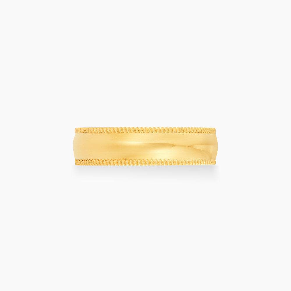 Oro Italia 916 Yellow Gold Ring (Belah Rotan) GR50080523 (22K Gold)