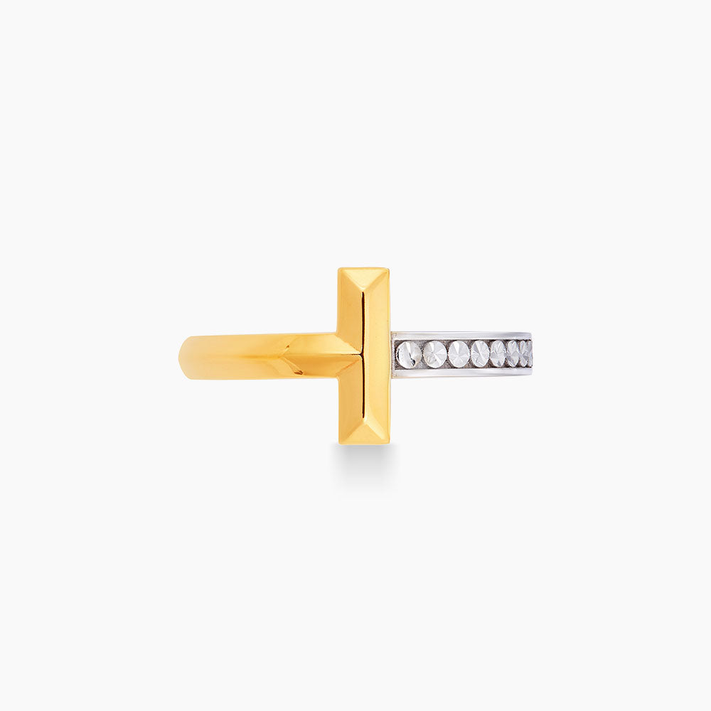 Oro Italia 916 Yellow and White Gold Ring GR50470623(YW)-BI (22K Gold)