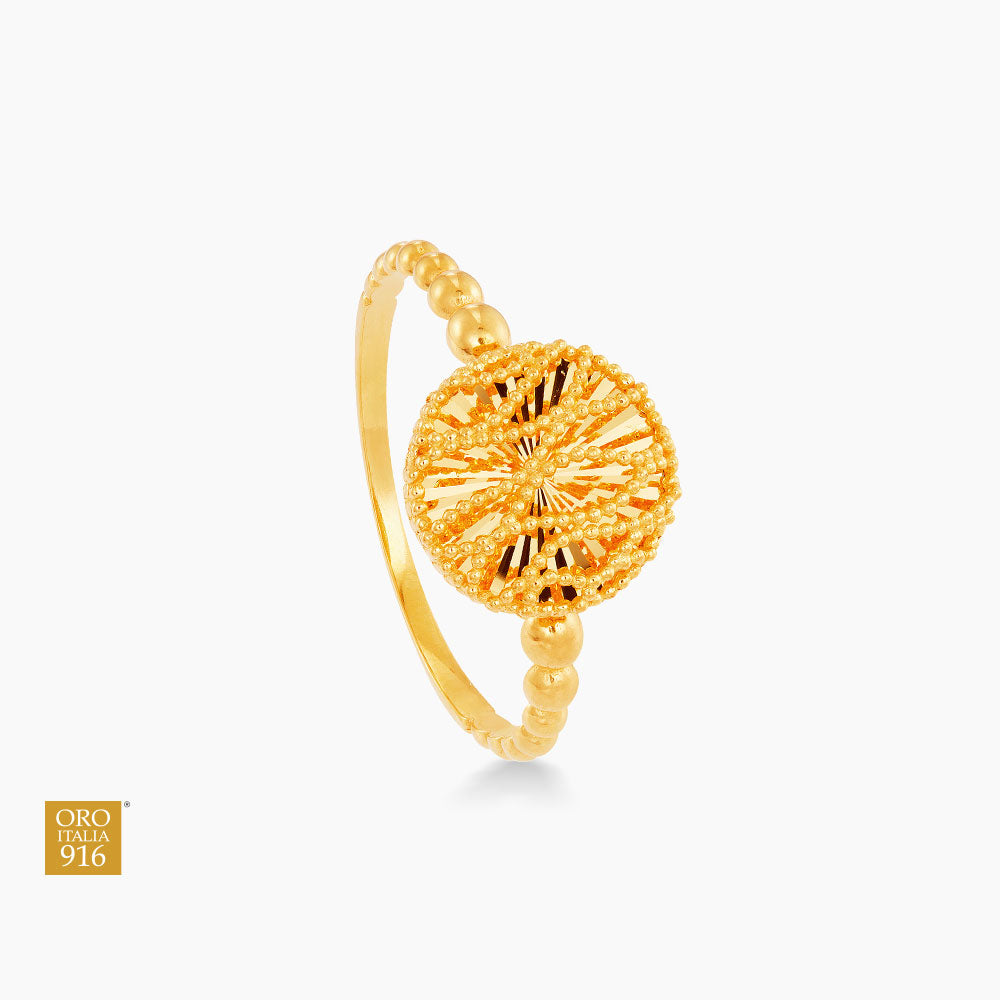Oro Italia 916 Yellow Gold Ring GR50660723 (22K Gold)