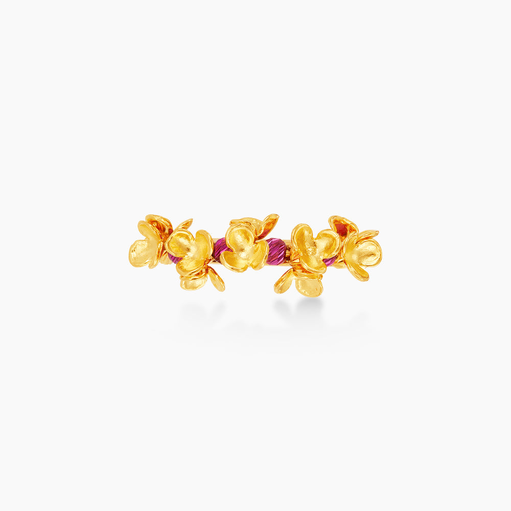 CLARA | Oro Italia 916 Yellow Gold Ring GR51660823(FUCH)-BI (22K Gold)