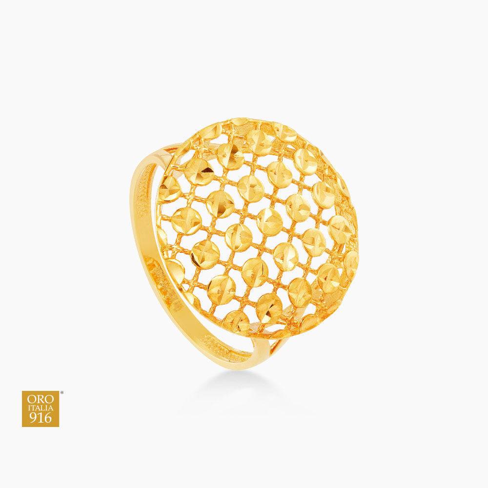 Oro Italia 916 Yellow Gold Ring GR52351023 (22K Gold)