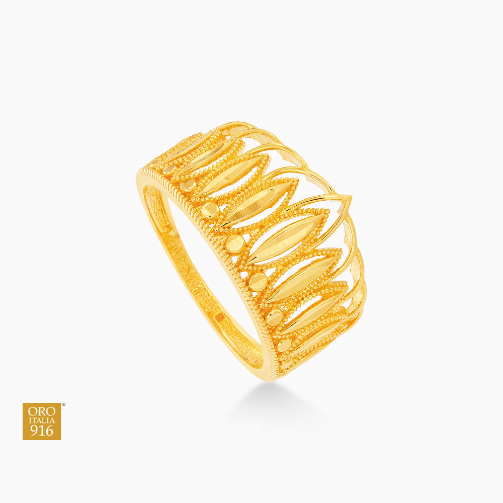 Oro Italia 916 Yellow Gold Ring GR52651023 (22K Gold)
