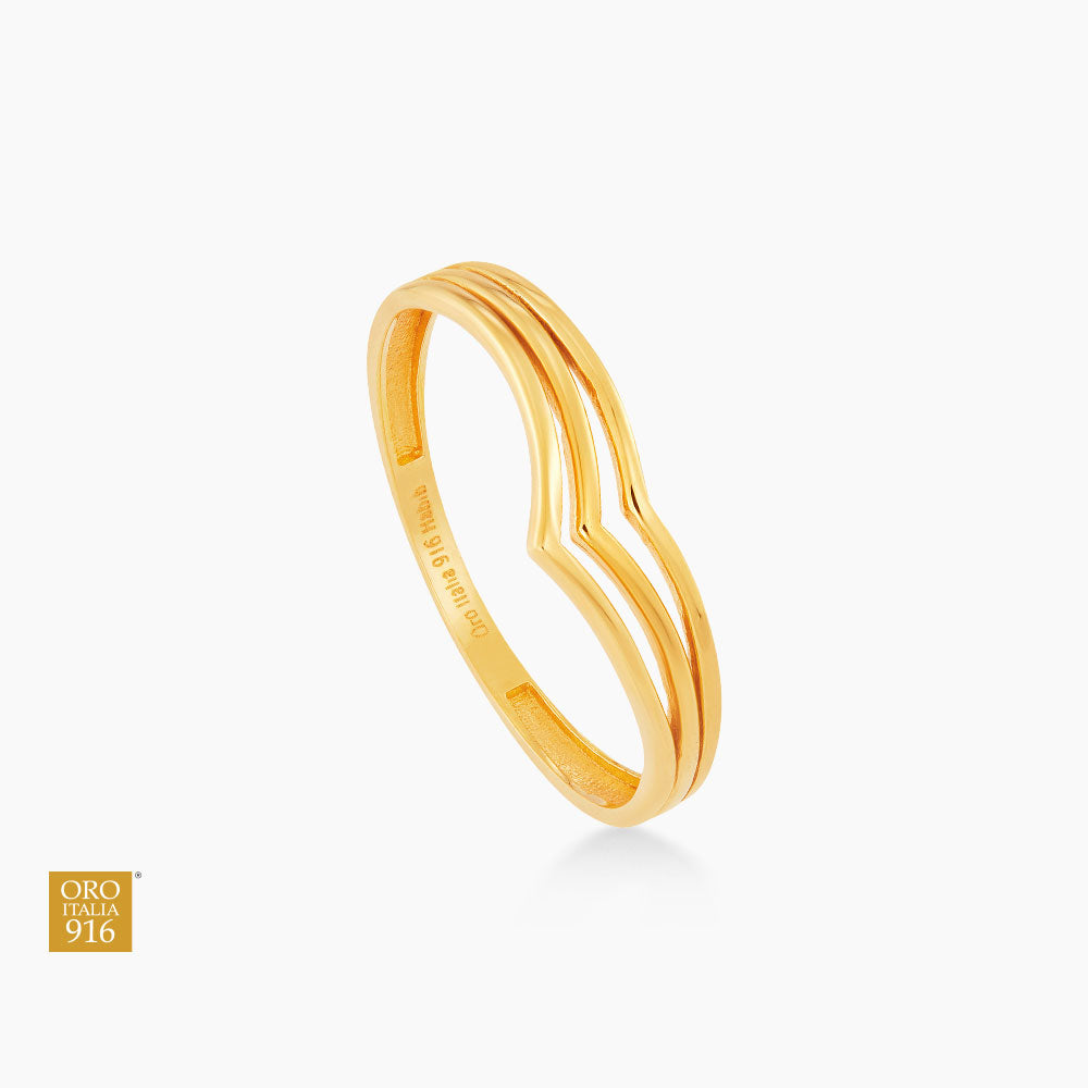 Oro Italia 916 Yellow Gold Ring GR52721023 (22K Gold)
