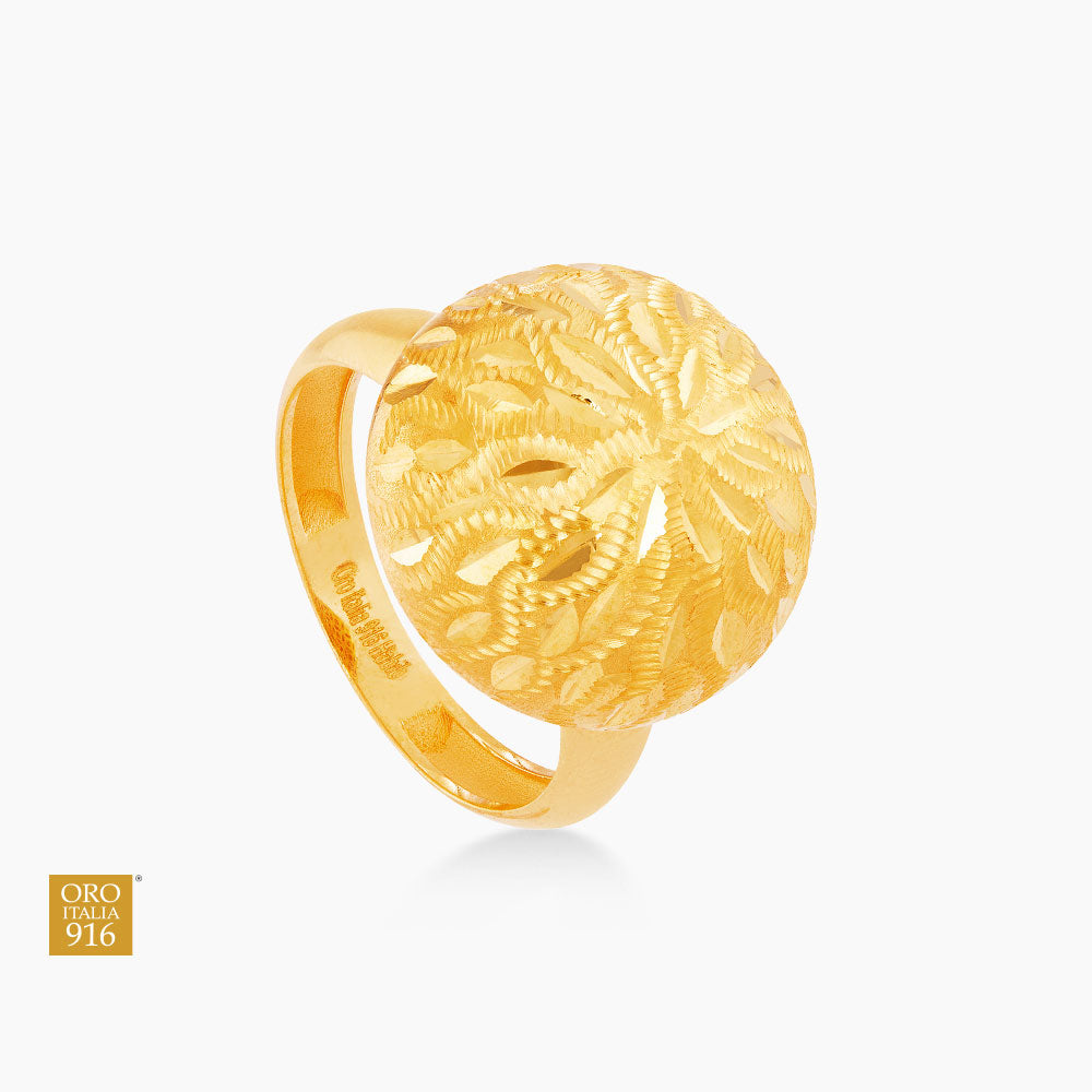 Oro Italia 916 Yellow Gold Ring GR52901023 (22K Gold)