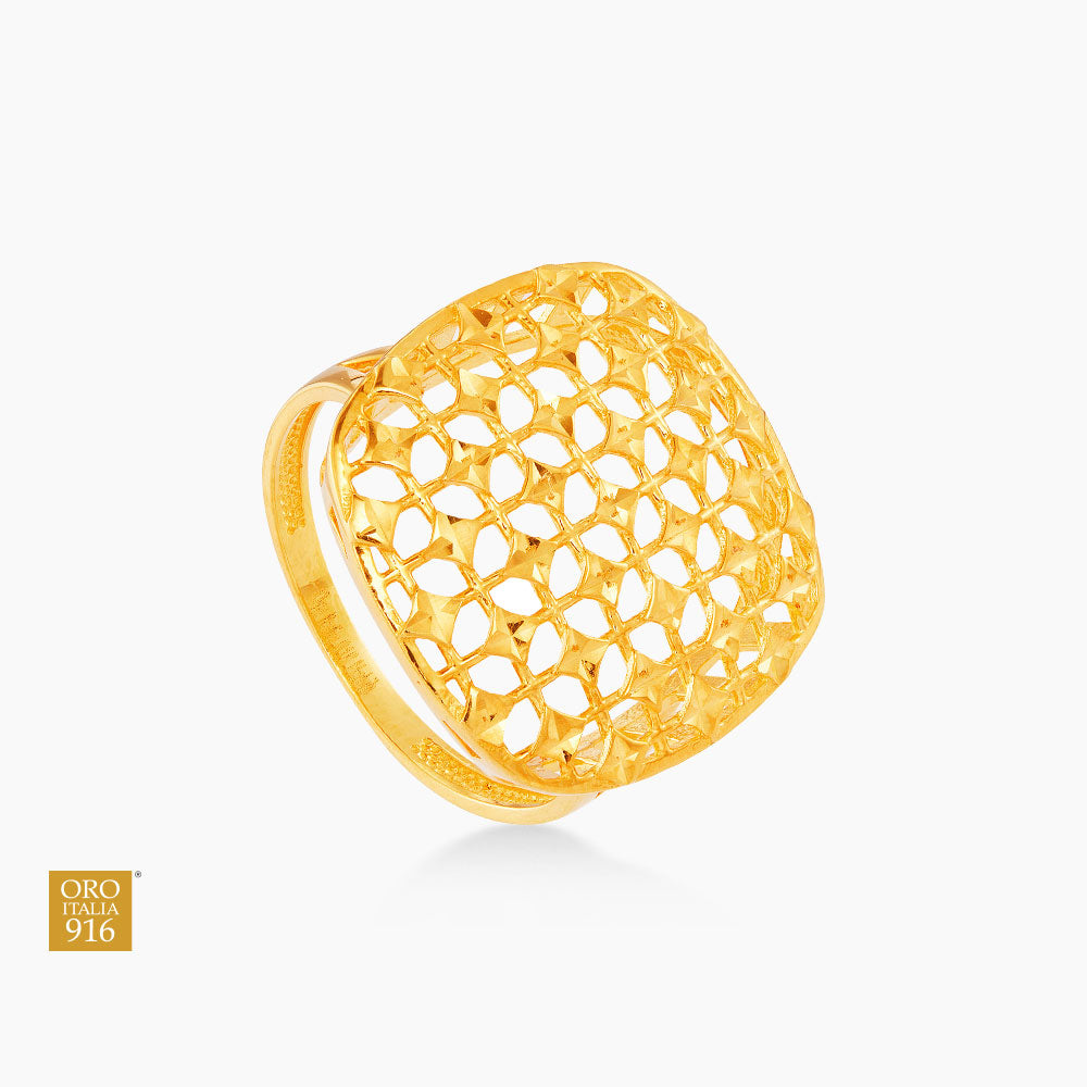 Oro Italia 916 Yellow Gold Ring GR53411223 (22K Gold)