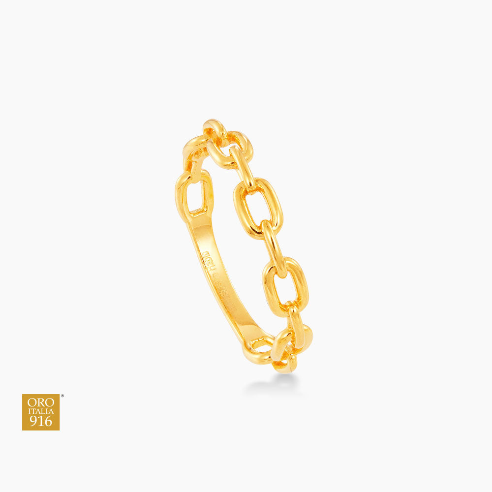 Oro Italia 916 Yellow Gold Ring GR54020224 (22K Gold)