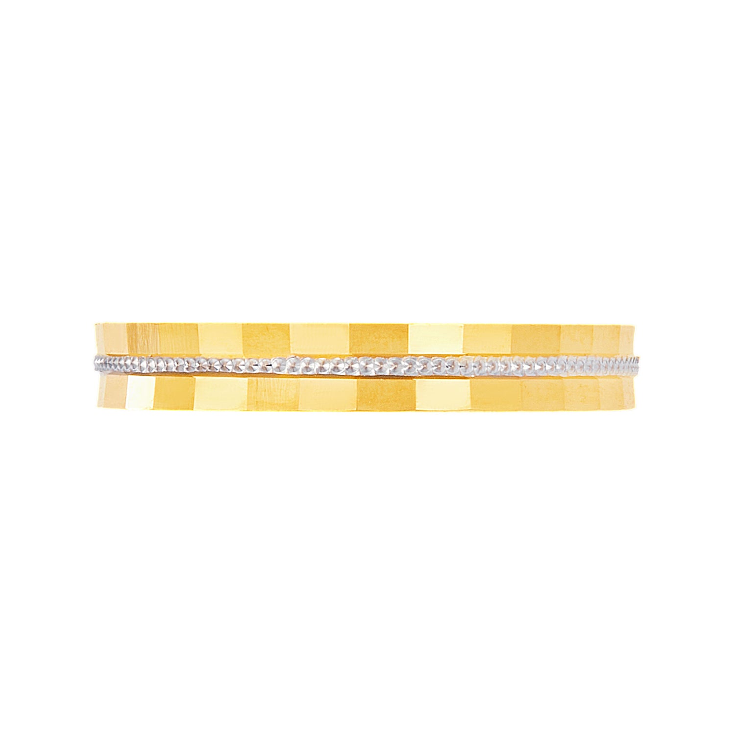 Oro Italia 916 Yellow and White Gold Ring GR55380724(YW)-BI (22K Gold)