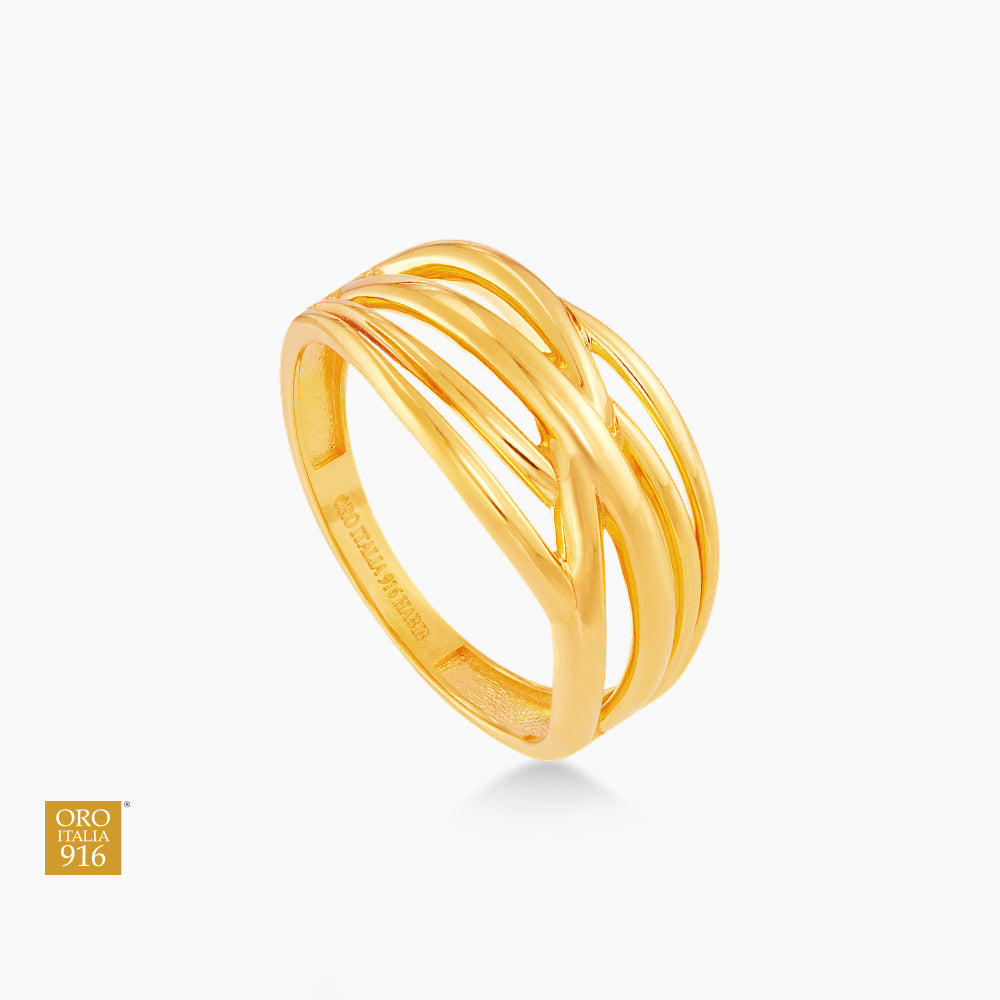 Oro Italia 916 Yellow Gold Ring GR55820824 (22K Gold)