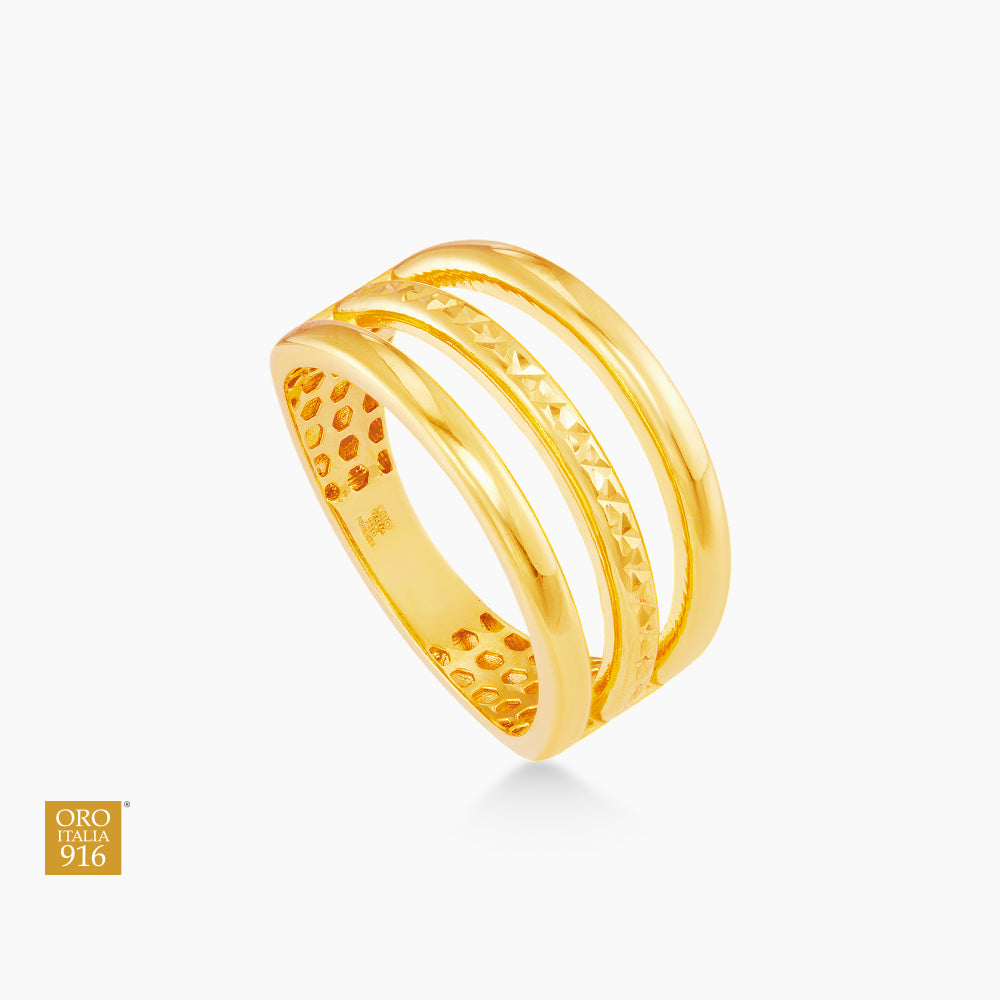 Oro Italia 916 Yellow Gold Ring GR56280924 (22K Gold)