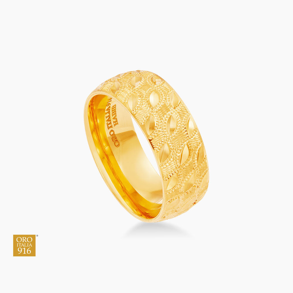 Oro Italia 916 Yellow Gold Ring GR56840924 (22K Gold)