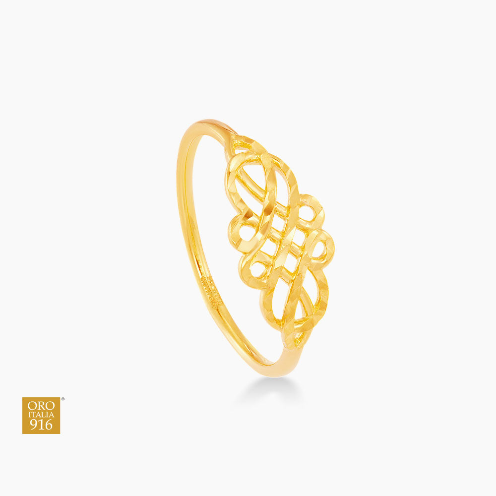 Oro Italia 916 Yellow Gold Ring GR57391024 (22K Gold)