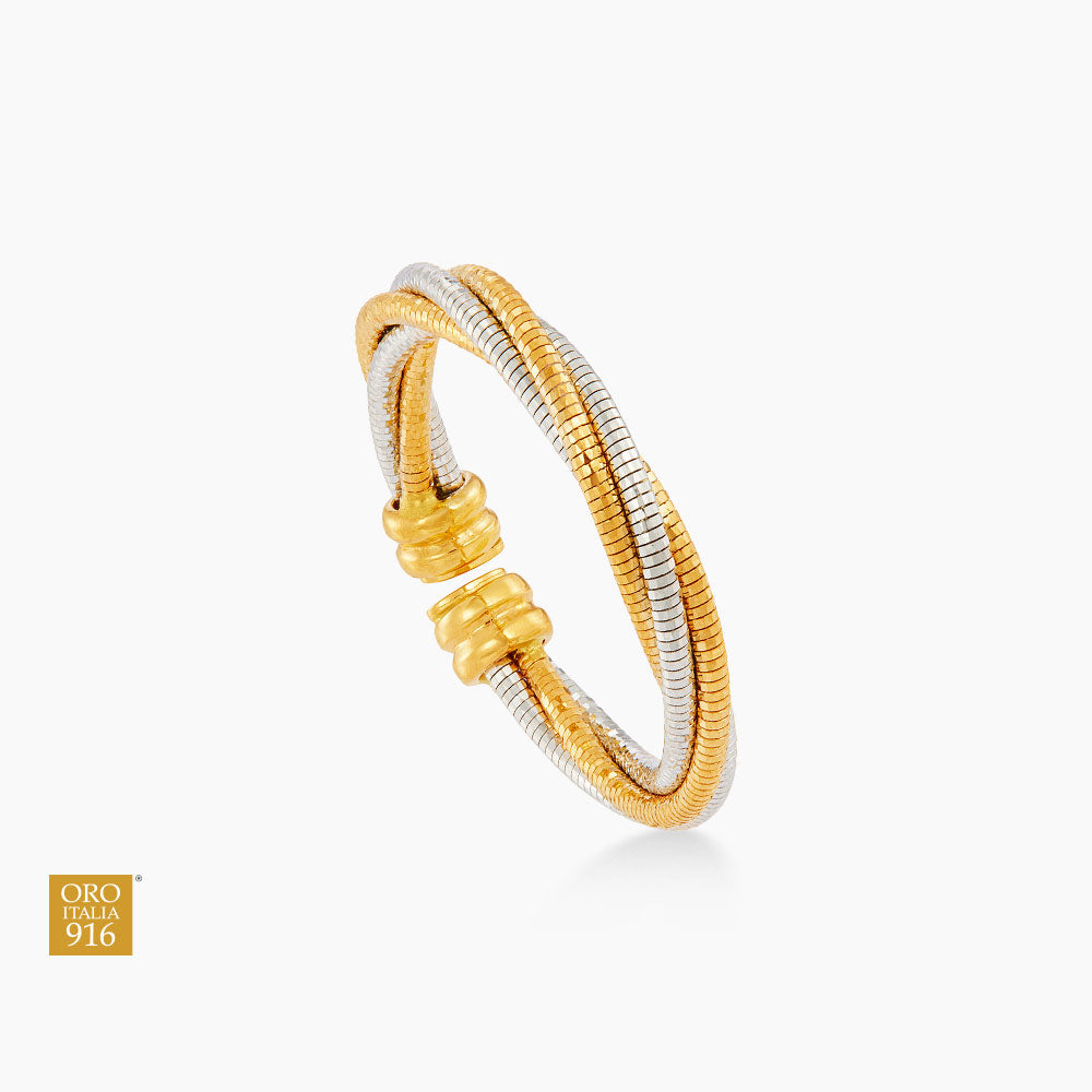 CAVO | Oro Italia 916 Yellow and White Gold Ring GR57440325(4YW)-BI (22K Gold)