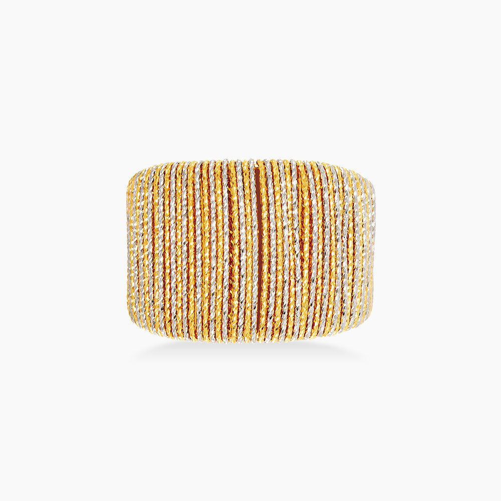 SICILIA | Oro Italia 916 Yellow and White Gold Ring GR57731224(YW)-BI (22K Gold)
