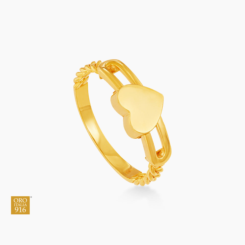 Oro Italia 916 Yellow Gold Ring GR58050125 (22K Gold)