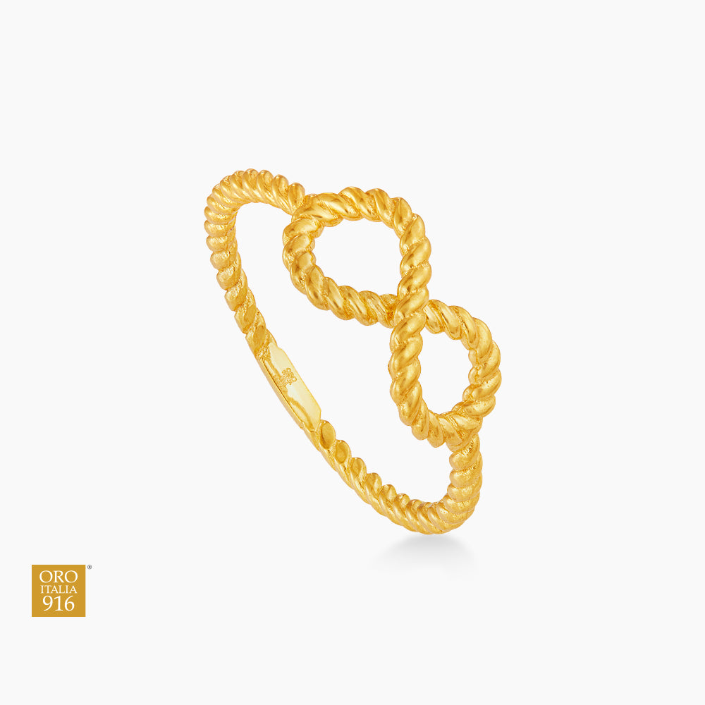 Oro Italia 916 Yellow Gold Ring GR58070125 (22K Gold)