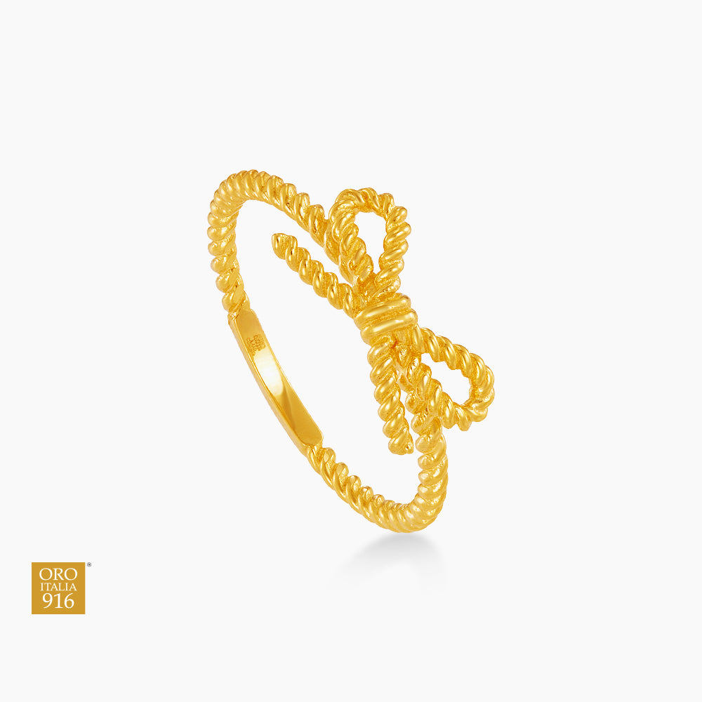 Oro Italia 916 Yellow Gold Ring GR58080125 (22K Gold)