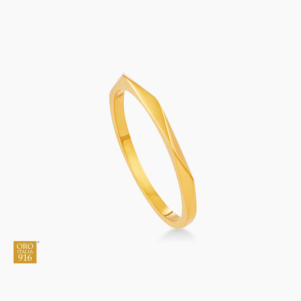 Oro Italia 916 Yellow Gold Ring GR58120125 (22K Yellow Gold)