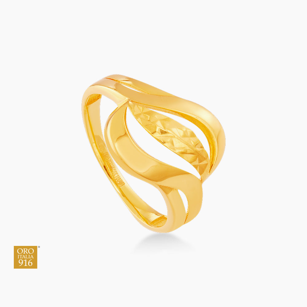 Oro Italia 916 Yellow Gold Ring GR58910425 (22K Gold)
