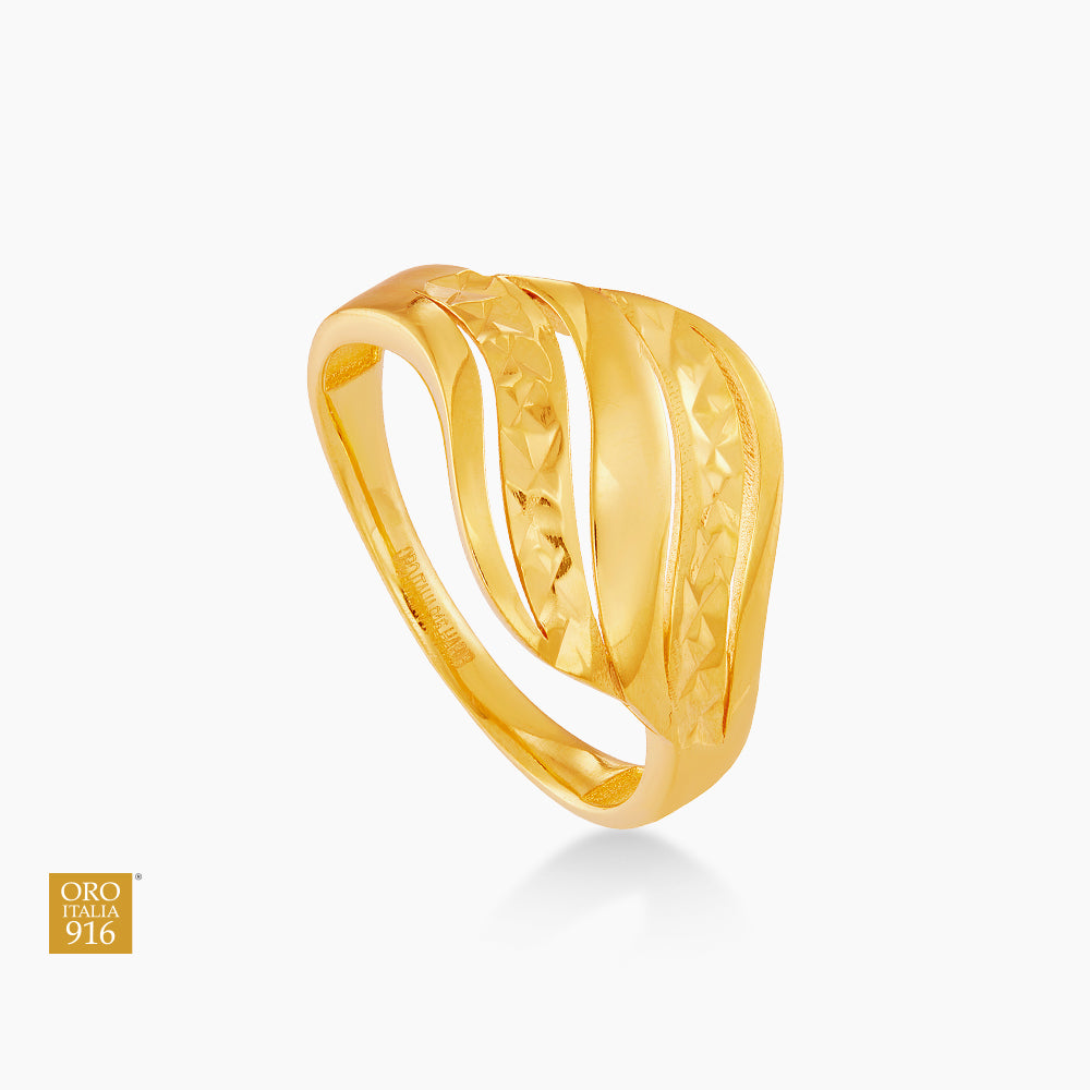 Oro Italia 916 Yellow Gold Ring GR58920425 (22K Gold)