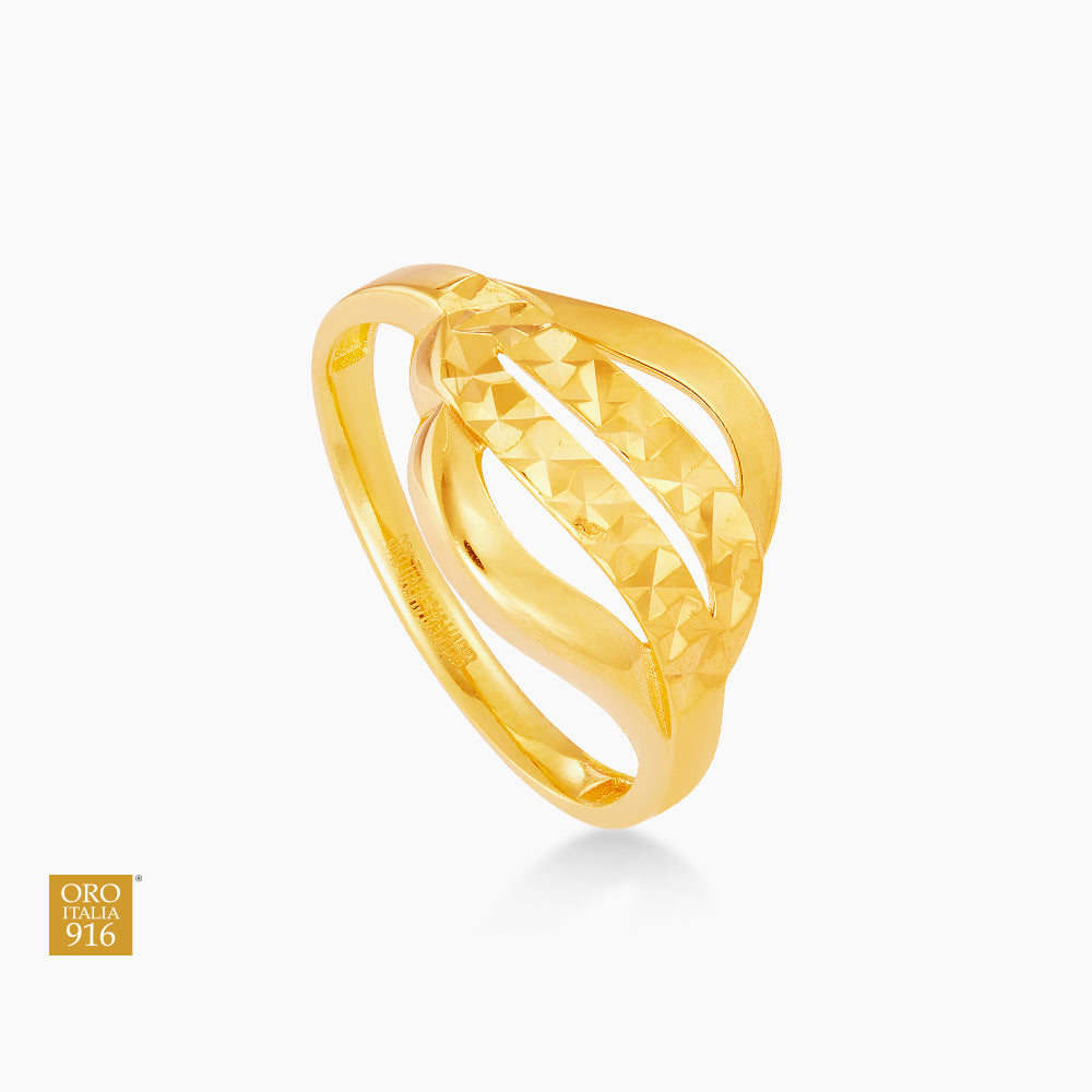 Oro Italia 916 Yellow Gold Ring GR58930425 (22K Gold)