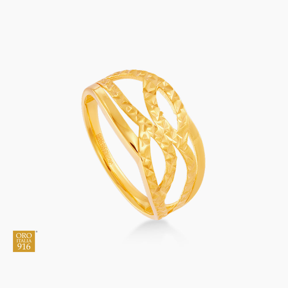 Oro Italia 916 Yellow Gold Ring GR58970425 (22K Gold)
