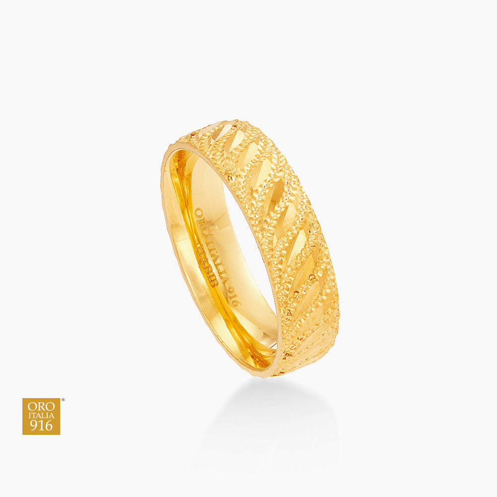Oro Italia 916 Yellow Gold Ring GR59000425 (22K Gold)