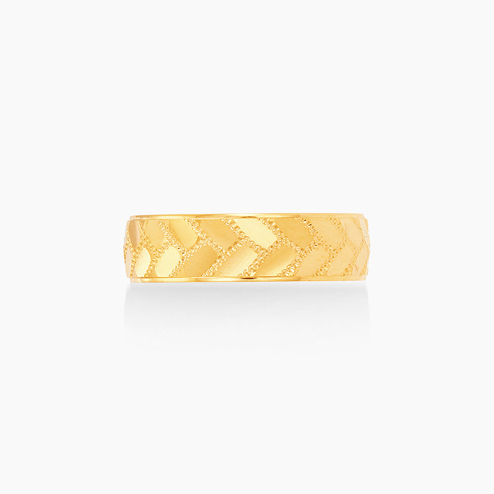 Oro Italia 916 Yellow Gold Ring GR59010425 (22K Gold)