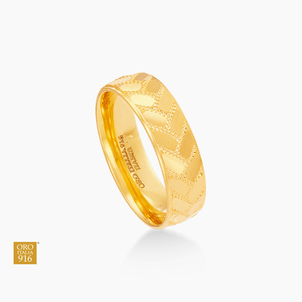 Oro Italia 916 Yellow Gold Ring GR59010425 (22K Gold)