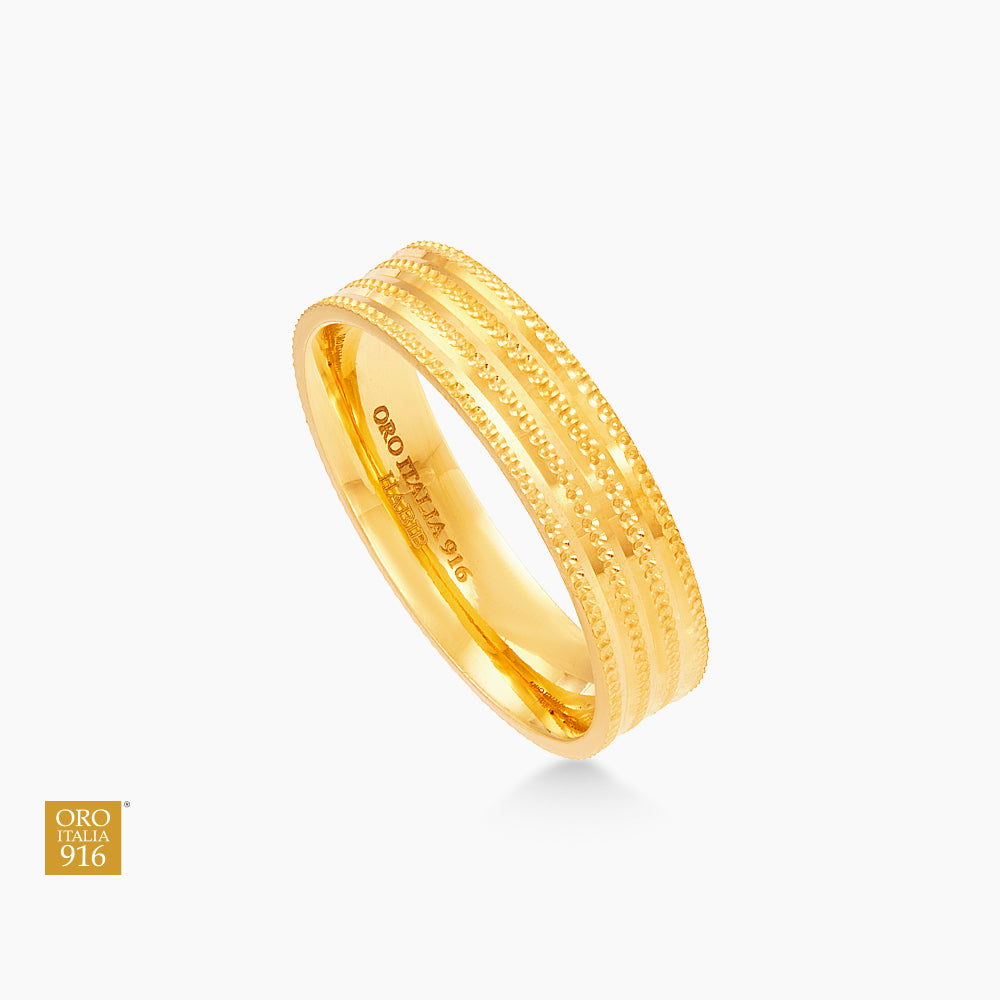 Oro Italia 916 Yellow Gold Ring GR59040425 (22K Gold)