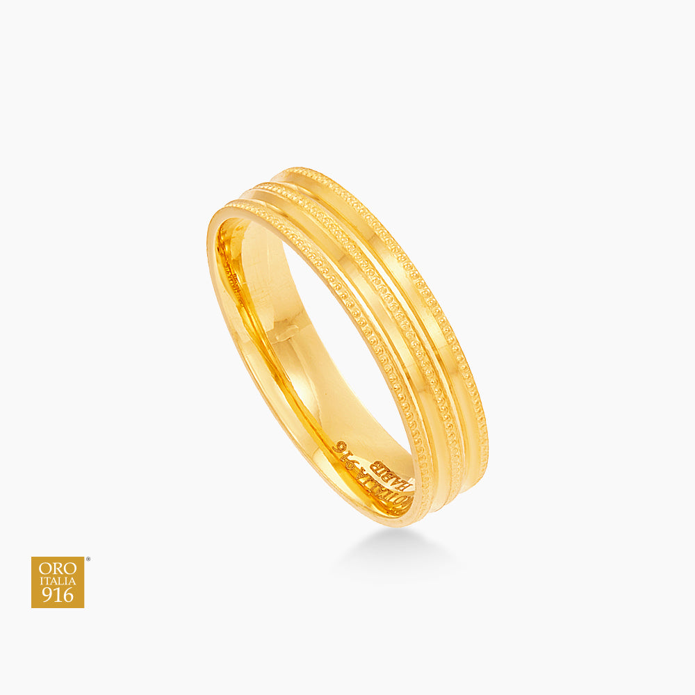 Oro Italia 916 Yellow Gold Ring GR59050425 (22K Gold)