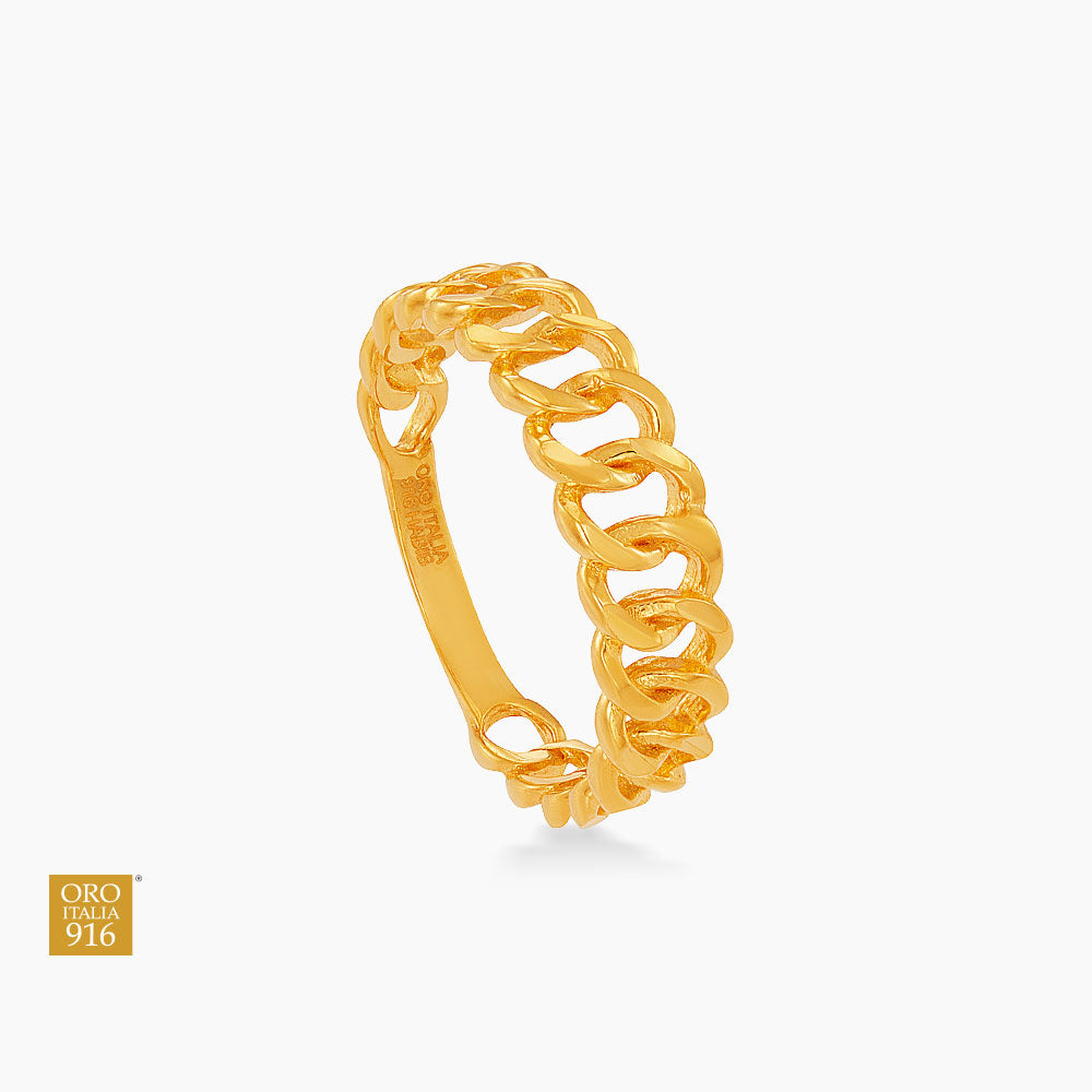 Oro Italia 916 Yellow Gold Ring GR60410925 (22K Gold)