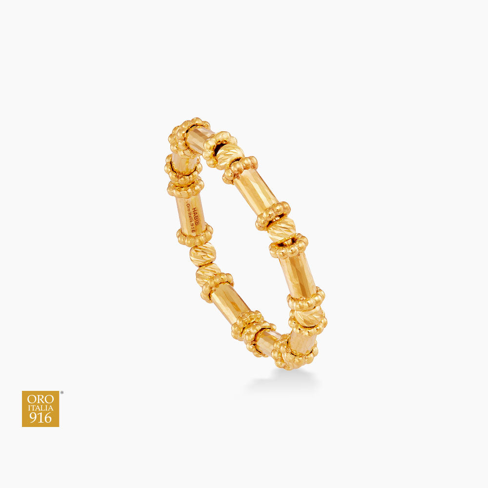 Oro Italia 916 Yellow Gold Ring GR61750226(YG) (22K Gold)