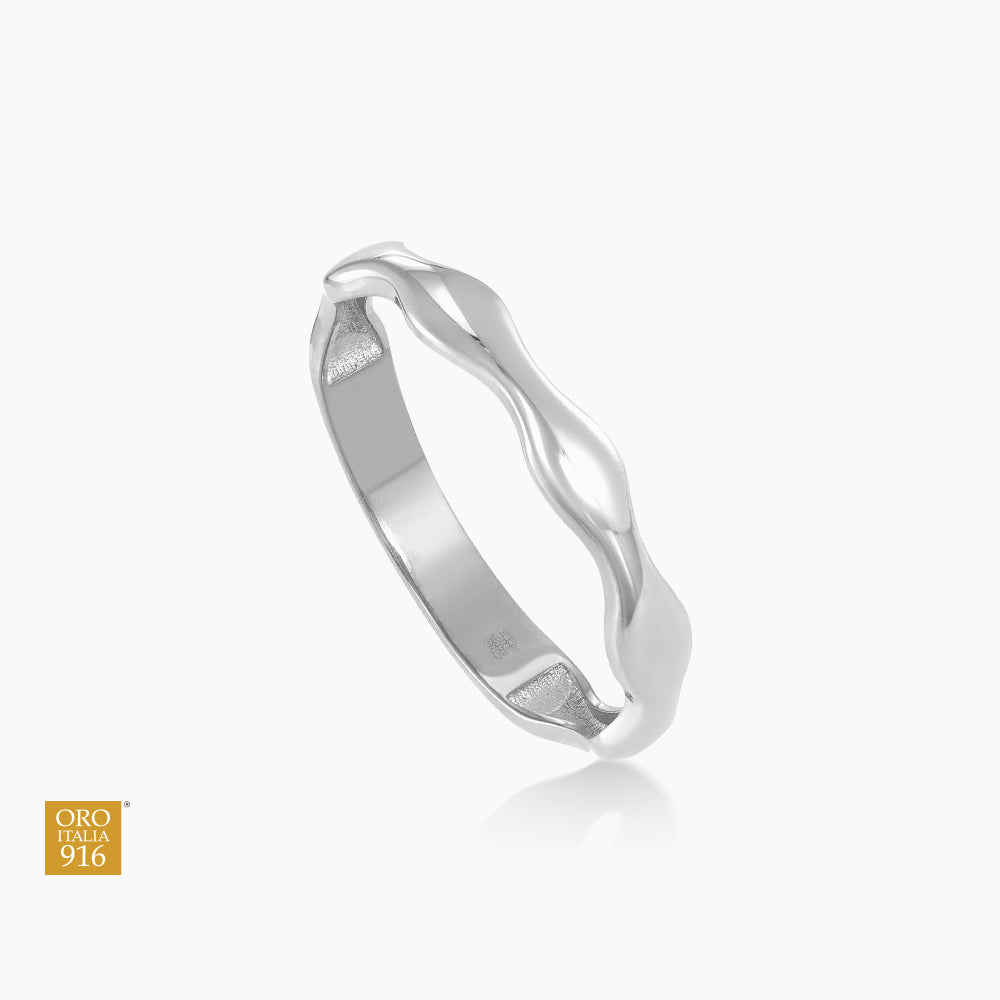 Oro Italia 916 White Gold Ring GR62010726(WG) (22K Gold)