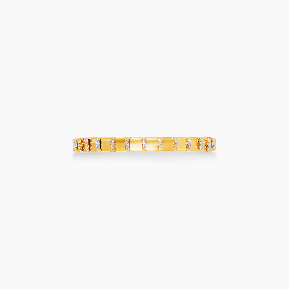 Oro Italia 916 Yellow and White Gold Ring GR62130426(2YW)-BI (22K Gold)