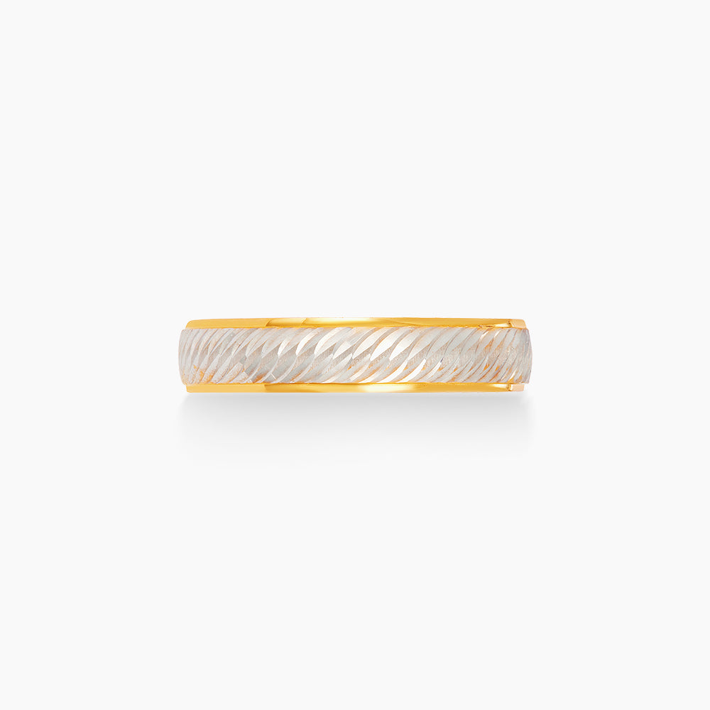 Oro Italia 916 Yellow and White Gold Ring GR62320526(YW)-BI (22K Gold)