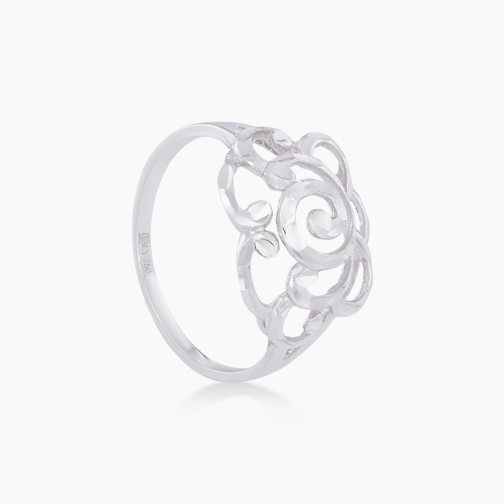 750/18K White Gold Ring GRT291