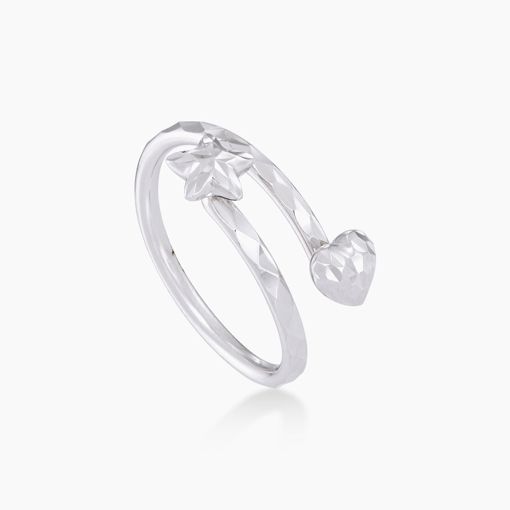 750/18K White Gold Ring GRT410