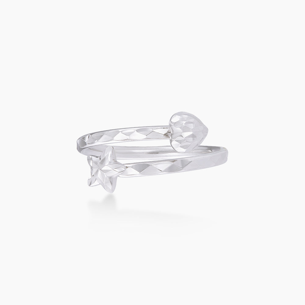 750/18K White Gold Ring GRT410