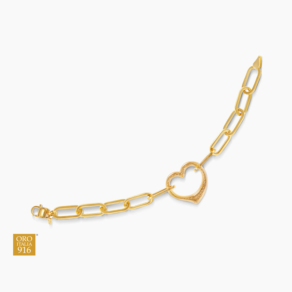GRAFFETTA | Oro Italia 916 Yellow Gold Bracelet GW37530321 (22K Gold)