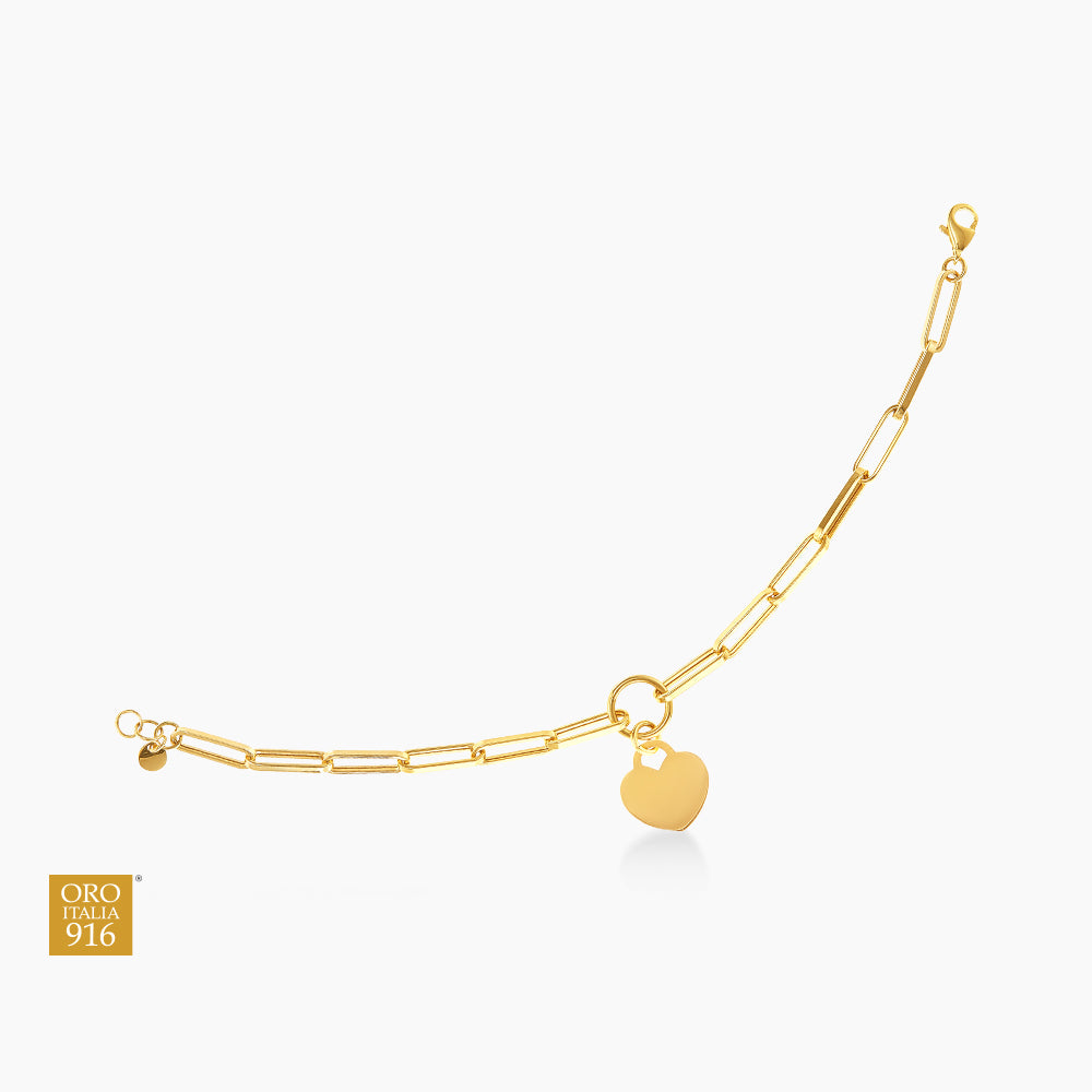 GRAFFETTA | Oro Italia 916 Yellow Gold Bracelet GW37700321 (22K Gold)