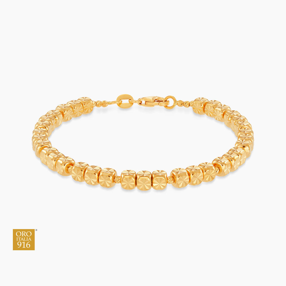 Oro Italia 916/22K Yellow Gold Bracelet GW43690723 (22K Gold)