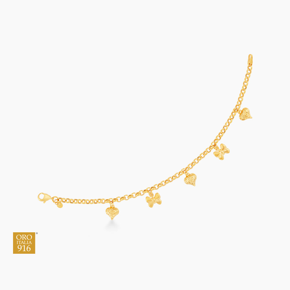 Oro Italia 916 Yellow Gold Bracelet GW44090823 (22K Gold)