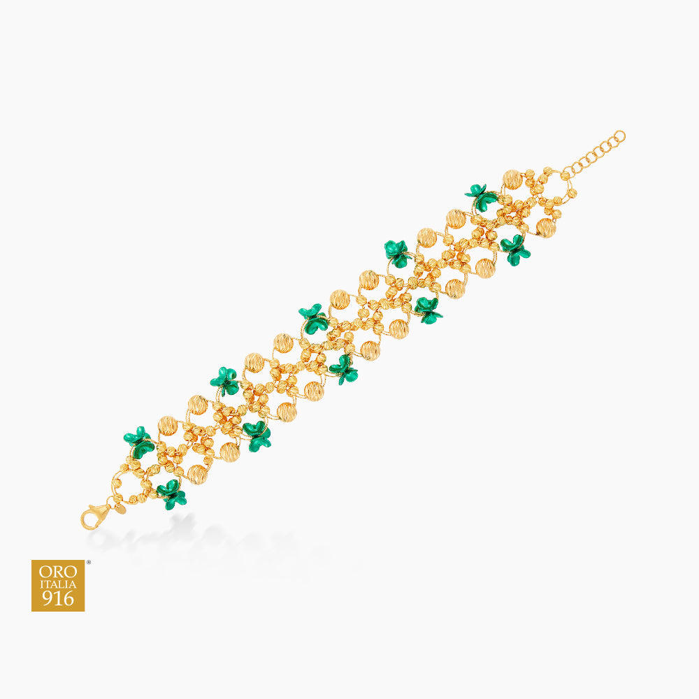 CLARA | Oro Italia 916 Yellow Gold Bracelet GW49560124(YG)-BI (22K Gold)