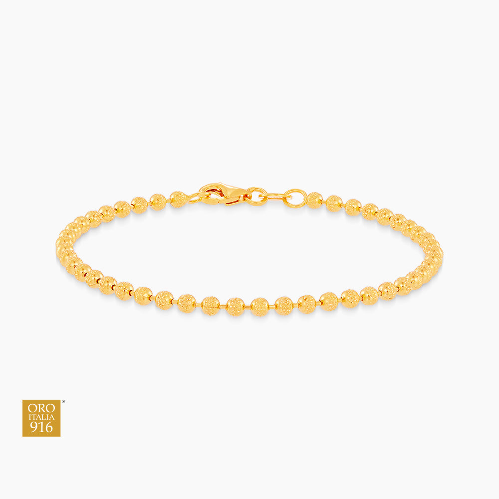 BEADS PLANET | Oro Italia 916 Yellow Gold Bracelet GW49830324(250) (22K Gold)