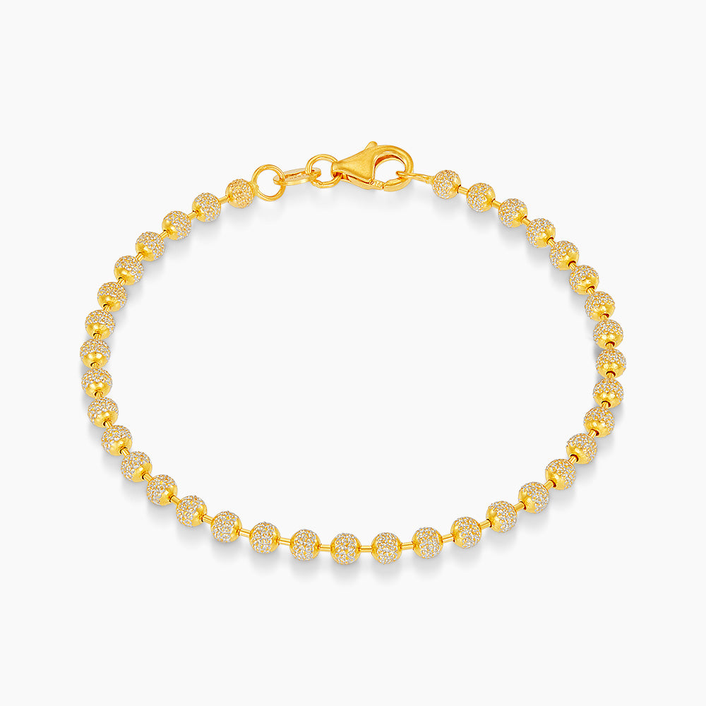 BEADS PLANET | Oro Italia 916 Yellow and White Gold Bracelet (for baby) GW49830924(300BBY)BI (22K Gold)